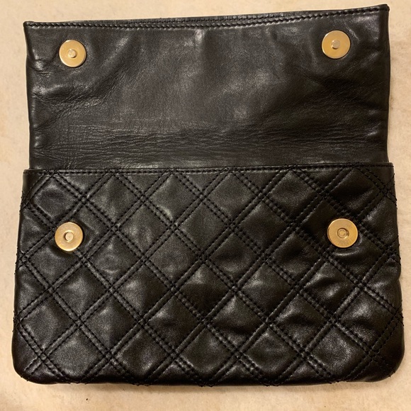 Authentic Marc Jacobs Eugene Quilted Black Clutch - Picture 3 of 8